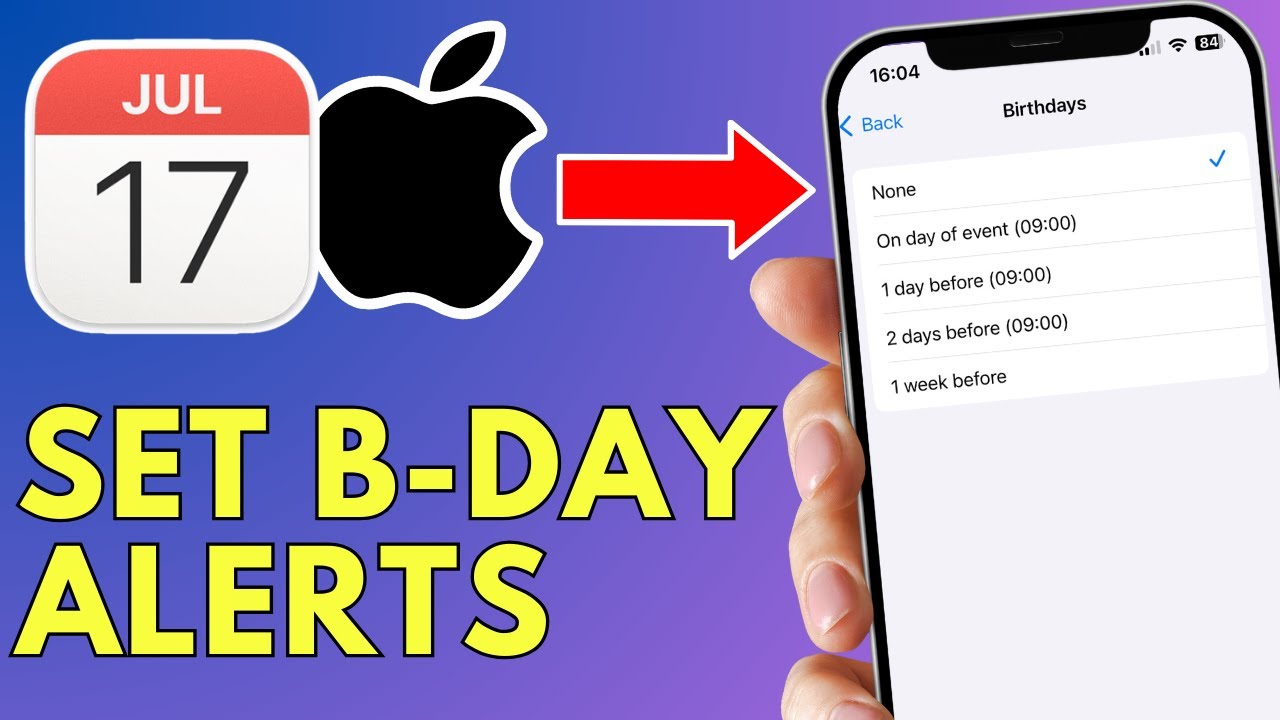 How To Set Up Birthday Reminders On iPhone - YouTube