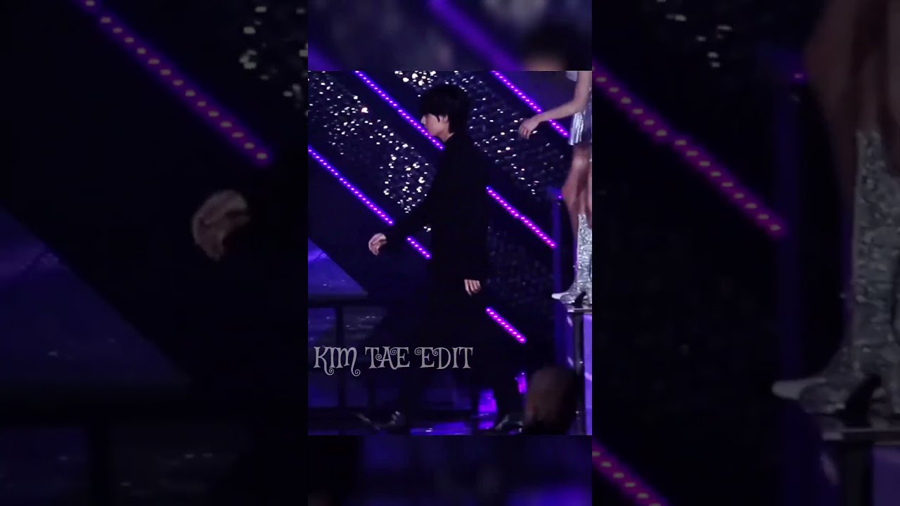 The Way Tae Immediately Place His Hand In Front Of Him To Give Respect Bts Taehyung Shorts