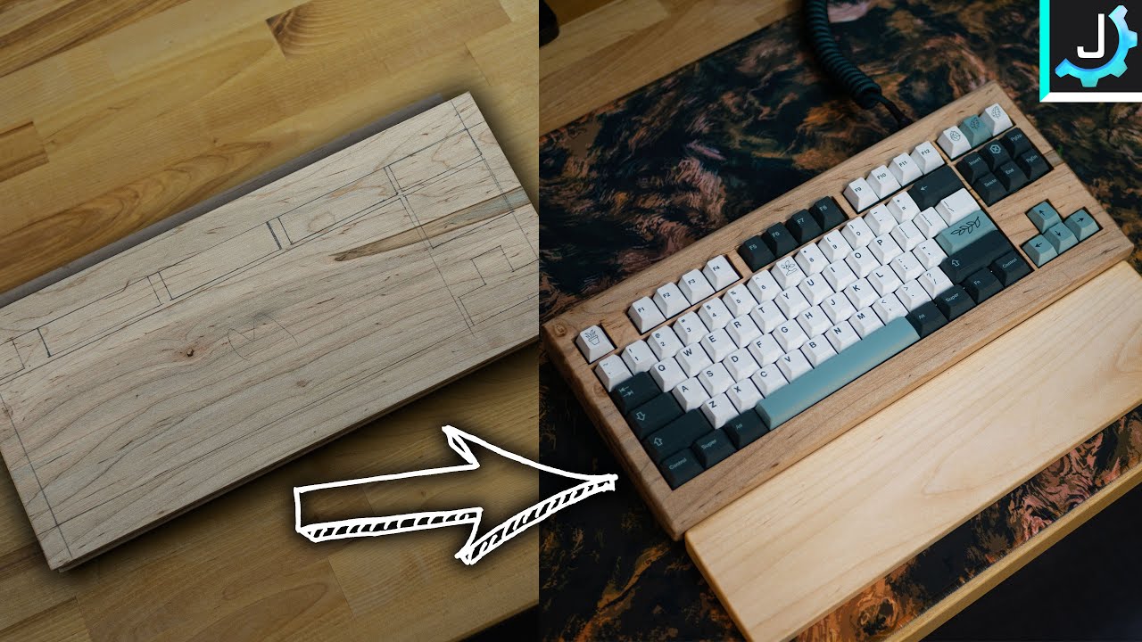 I Turned This Block of Wood Into a Mechanical Keyboard - youtube