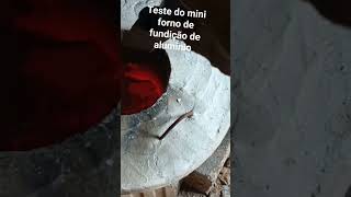 Mini forno de fundição de alumínio