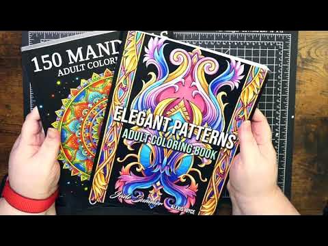 Tanmit Sparkle Gel Pens - Unboxing & Color Along 🖍 🧿 