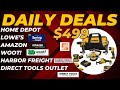 Best Tool Deals at Home Depot Lowe's Amazon Harbor Freight Woot and Factory Outlet