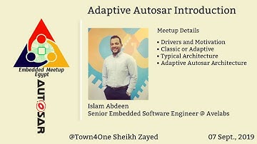 Adaptive Autosar Overview  Part 1 by Eng Islam Abdeen  Embedded Meetup Egypt