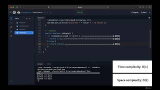 008 Stack methods   Push , Pop, Peek, Delete and isEmpty  using Linked List
