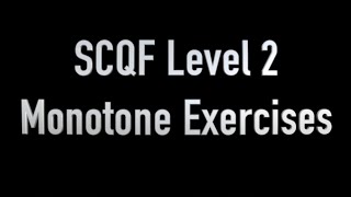 PDQB SCQF Level 2 Piping & Drumming - Monotones - Exercise 2