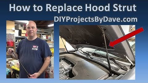 How to Replace Gas Strut for the Car Hood or Trunk #GasStrut #DIYProjectsByDave #CarProject