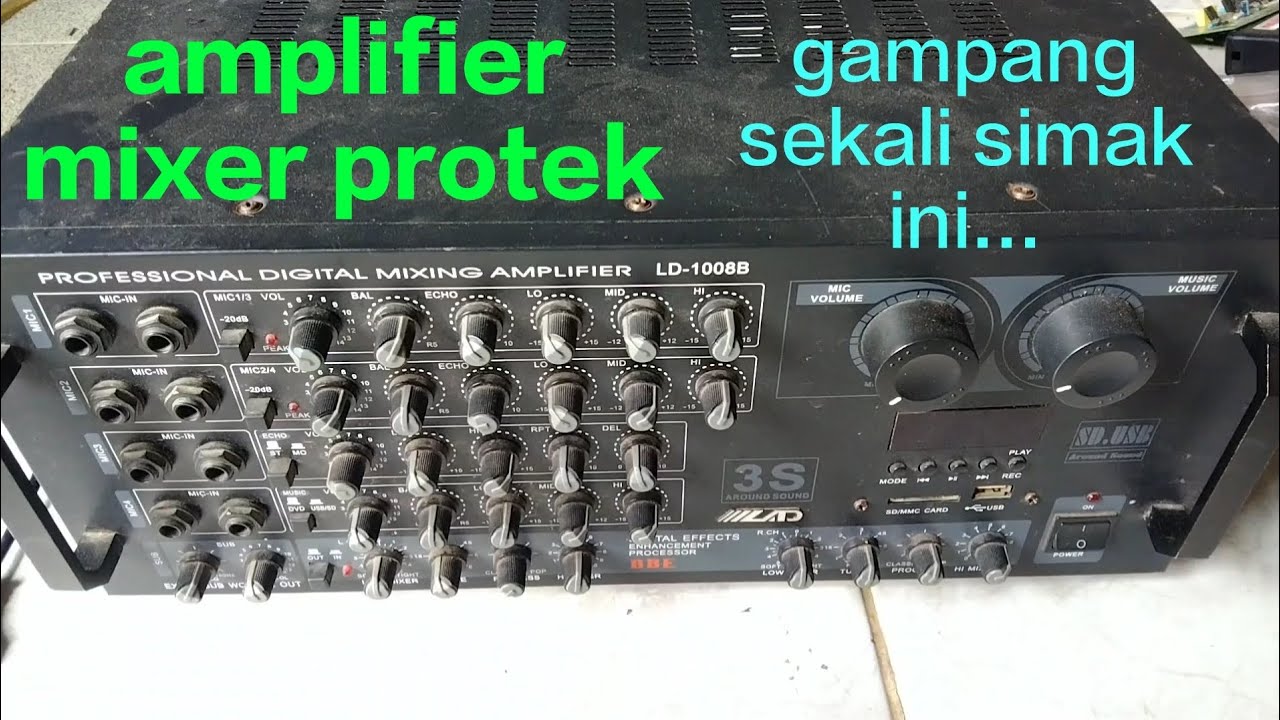 Простой способ ремонта защитного микшерного усилителя