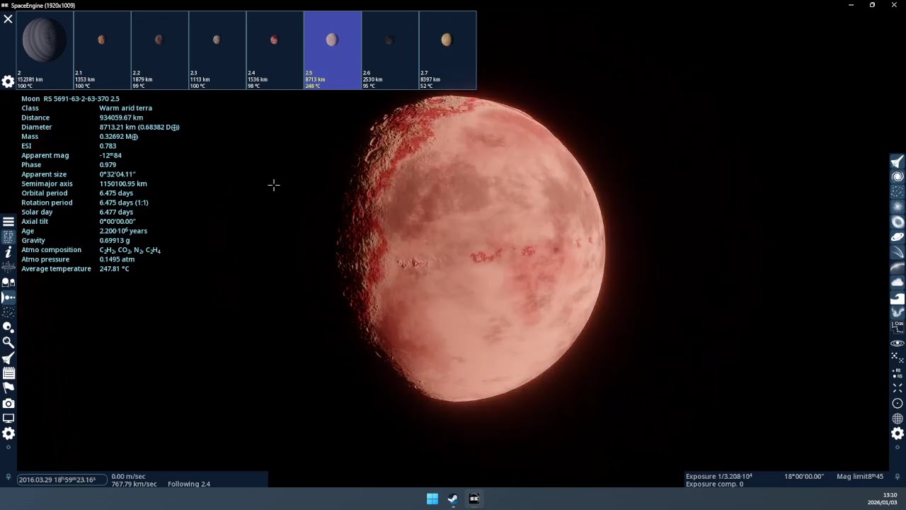 Exploring Black Eye Galaxy In Space Engine