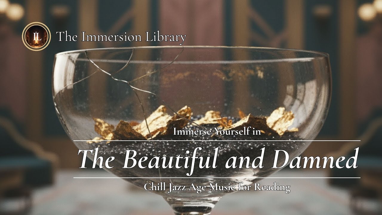 'The Beautiful and Damned' Reading Ambience | 1920s Jazz & Rain for Focus | F. Scott Fitzgerald