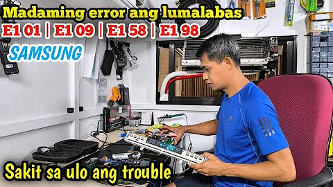 E1 01, E1 09, E1 54, E1 98 ERROR | SAMSUNG
