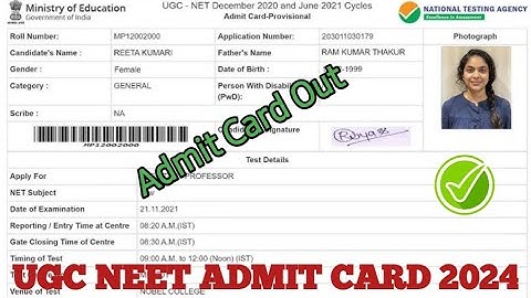 UGC NET Admit Card 2024 Out 🔥 | UGC NET Admit Card 2024 Kaise Download KareIn this session, we