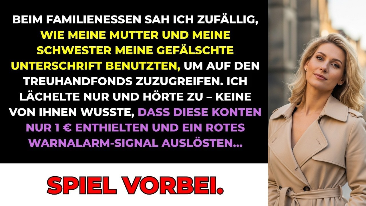 Beim Familienessen Sah Ich Zufällig, Wie Meine Mutter Meine Unterschrift Benutzte – Also…