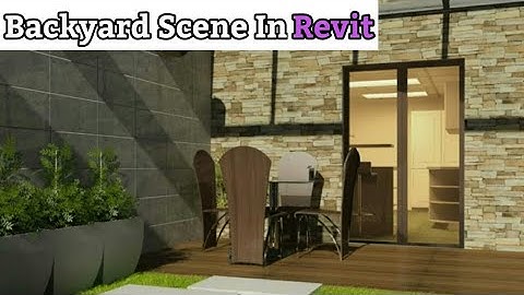 Revit Architecture | Backyard Scene In Revit Part 2