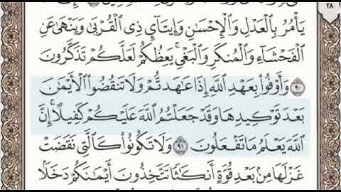 سورة النحل الصفحة 277 من الاية 88 الى 93 عبدالباسط عبدالصمد مجود