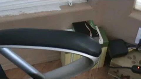 Reupholstering  my computer chair arm rest