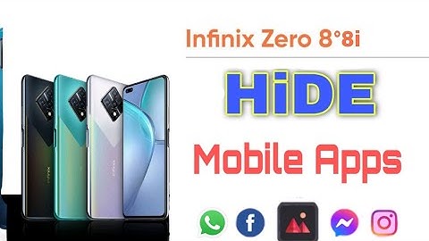 How to hide apps in infinix zero 8i | How to hide apps in infinix zero 8