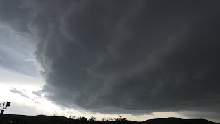 06-07-2023 Sanderson, Texas - Supercell Produces Large Hail and Funnel Cloud