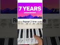 7 Years Lukas Graham Easy Piano Tutorial #viral #shorts #shortsfeed #x49 Piano Beats #7years