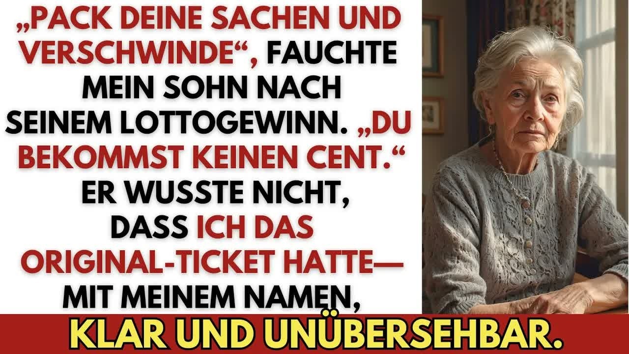 „Pack deine Sachen und verschwinde“, sagte mein Sohn – doch das Ticket trug meinen Namen