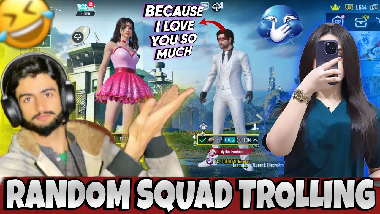 GIRL VOICE PRANK | Random Squads Saying I Love you 😅 PUBG Mobile