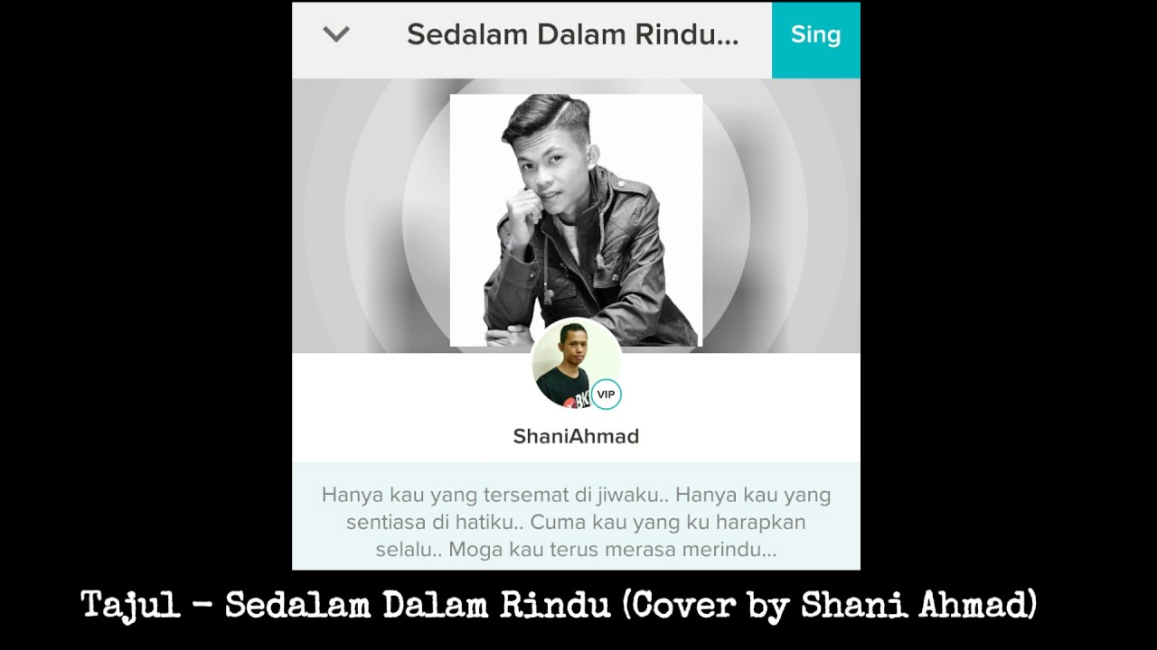Tajul - Sedalam Dalam Rindu (Cover by Shani Ahmad) - YouTube