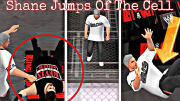 Shane Jumps Off the Cell And Lands Through Announce Table HIAC 2017| SVR11PSP | BK WWE