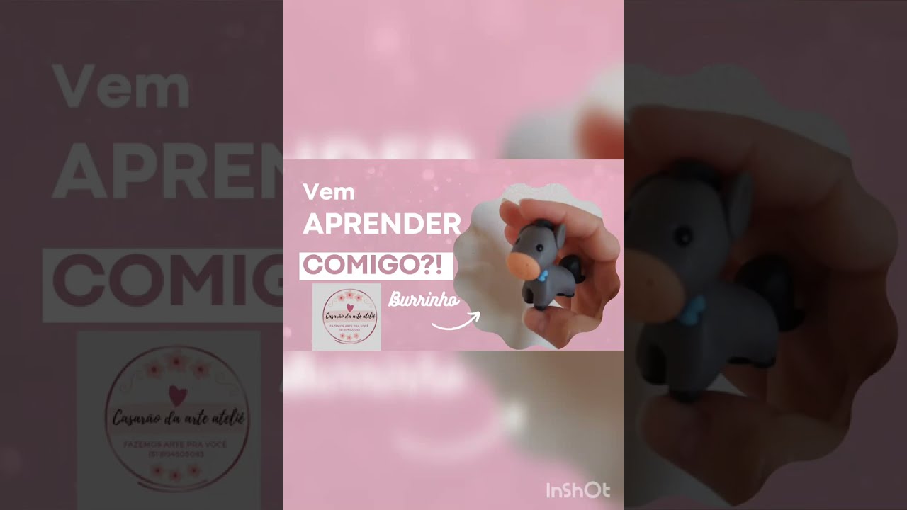 burrinho/mulinha passo-a-passo de biscuit #diy #biscuit #biscuitiniciante