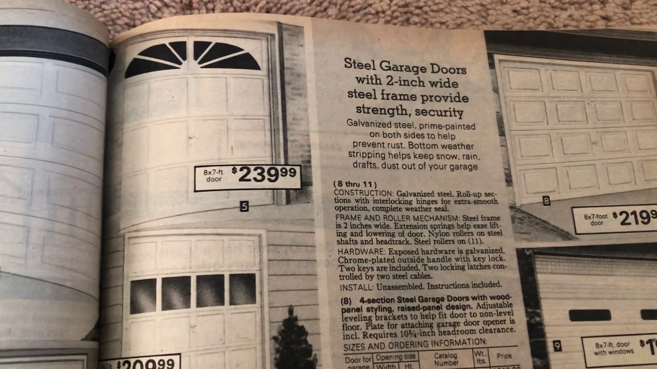 Sears catalogs garage doors (pt2 by request) - YouTube