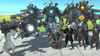 All Members of The CAMERAMAN Team in Boss Units Test  Animal Revolt Battle Simulator