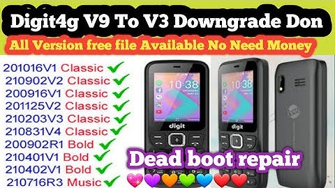 Digit4G update version 220719v9 To Downgrade V3 firmware|| Sim Locked New 2023 Method 💖