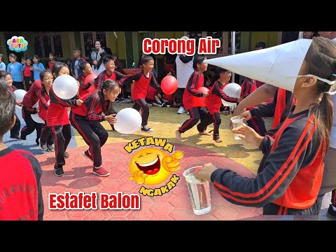 Ara Ikut Lomba Agustusan Corong Air Dan Estafet Balon Di Sekolah