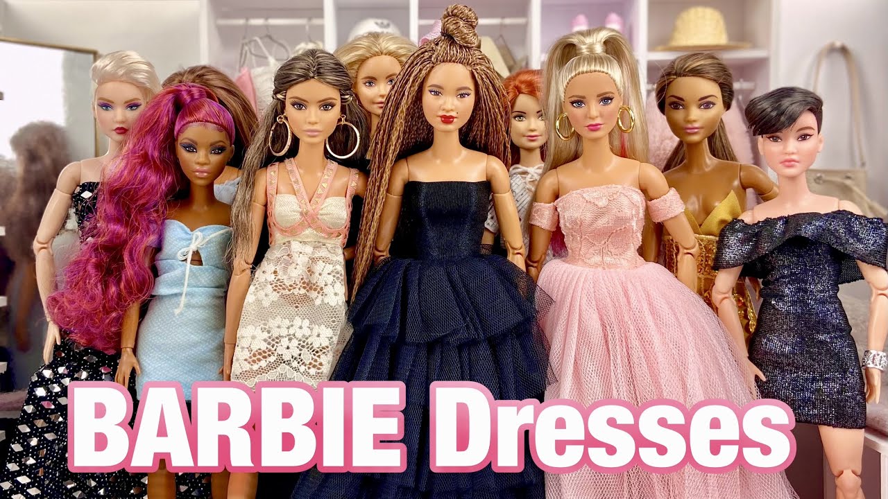 Amazon.com: 28 PCS Handmade Doll Clothes and Accessories for Barbie  Including 1 Fashion Dress 2 Party Dress 3 Outfits Tops and Pants 10 Pair of  Shoes 12 Accessories in Random for 11.5 Inch Dolls : Toys & Games