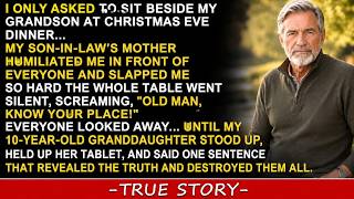 My Son-in-law's Mother Slapped Me At Christmas Eve Dinner—then My Granddaughter Held Up Her Tablet