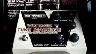 Video thumbnail of "Behringer VM1 Vintage Time Machine Part 1 analog delay/echo/chorus review"