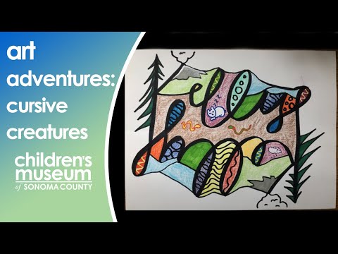 Criaturas Cursivas - Actividad de dibujo para niños