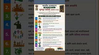 भारतीय राज्यघटनेतील मूलभूत कर्तव्ये (Article 51A) | MPSC | UPSC | Indian Polity Marathi # #aspirant