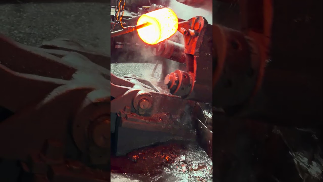 Inside the forging factory Sweat-Soaked Workers Forge Glowing Steel Perfectly 