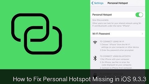How To Fix Personal Hotspot Missing on iOS 9.3.2 - 9.3.3