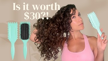 Trying the Viral Bounce Curl Brush on my Curly Wavy hair