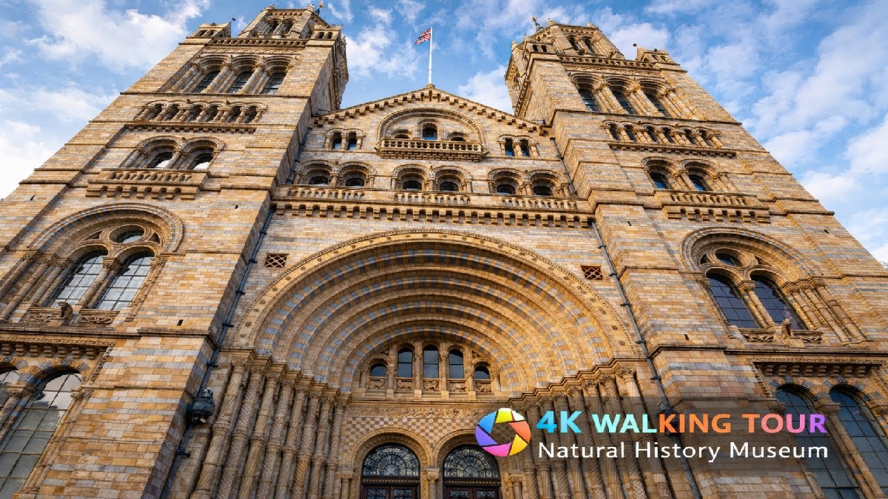 Natural History Museum London 🇬🇧 | Relaxing 4K Walking Tour (No Talking)