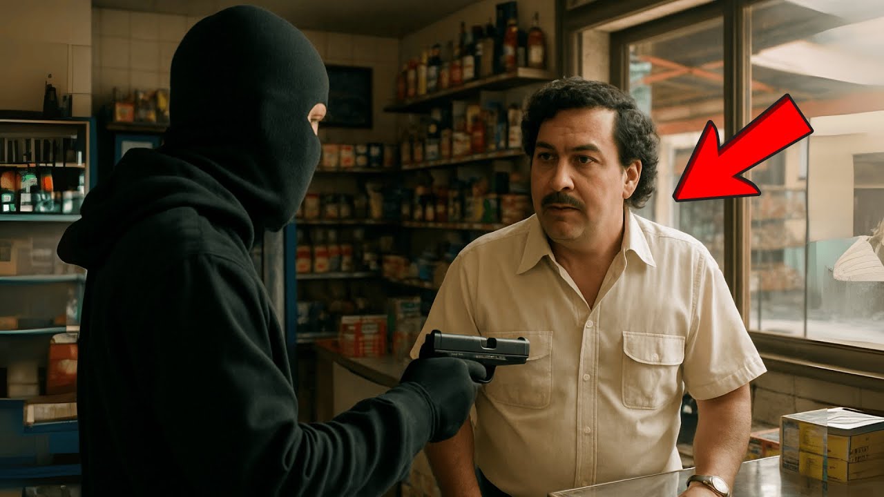 HOMBRE ENTRA A UNA TIENDA PARA ASALTAR, SIN SABER QUE ESCOBAR ESTABA DENTRO. MIRA LO QUE OCURRIÓ...