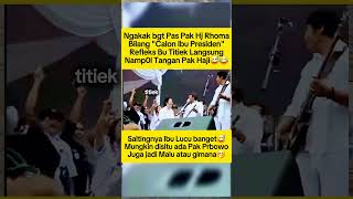 Download Lagu Mrs. Titiek's reflex is to grab Mr. Haji's hand😅 #shorts #prabowo #titieksoeharto MP3