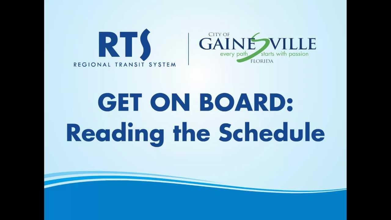 How To Read The RTS Schedule YouTube