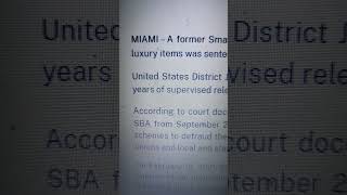 Former SBA employee from south Florida, headed to federal prison, defrauding COVID-19 relief program