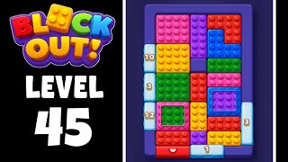 Block Out level 45 walkthrough solution 