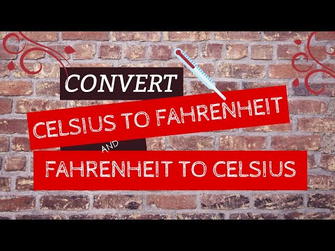 Conversion of Celsius to Fahrenheit and Vice Versa