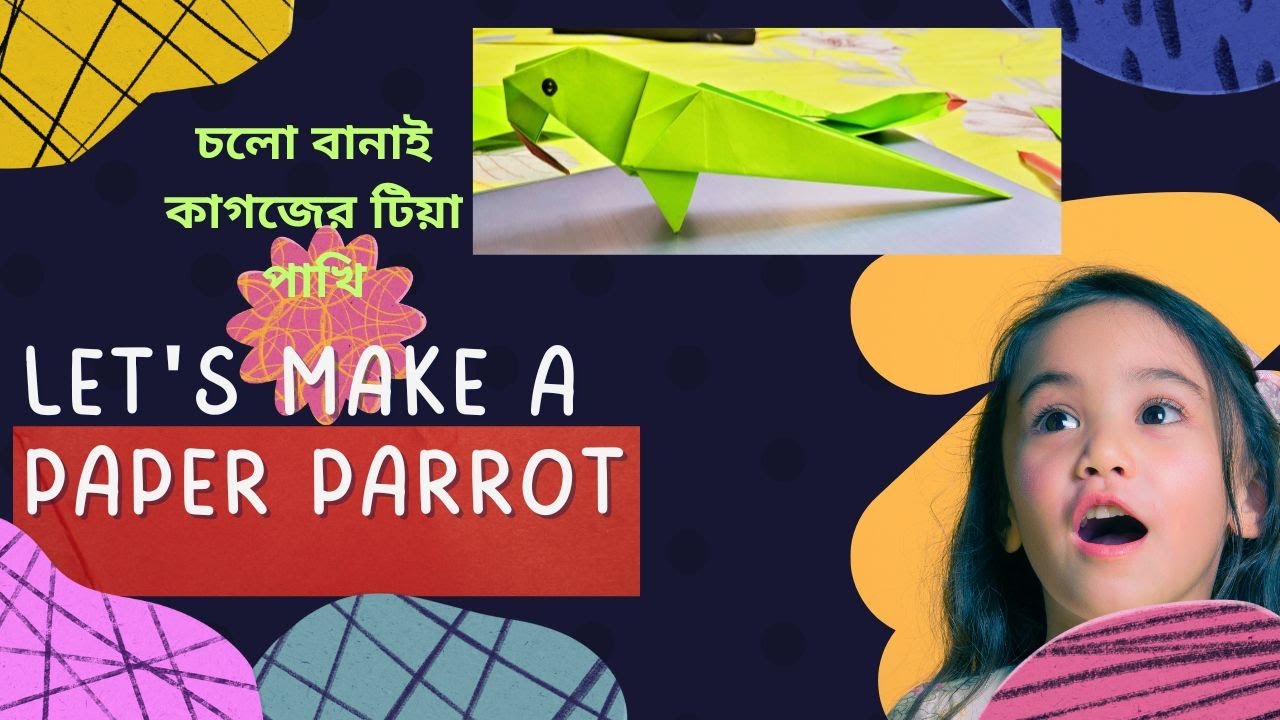 How To Make A Parrot With Paper Ll Paper Parrot Ll how-to-make-a-parrot-with-paper-ll-paper-parrot-ll