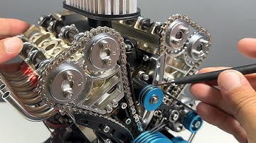 BIG SCALE 1/3  V8 Engine Model Kit – Full Metal Construction