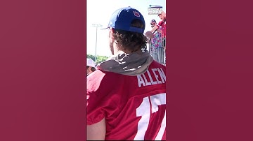 Walk out to #Bills practice with the MVP: Josh Allen #BillsMafia