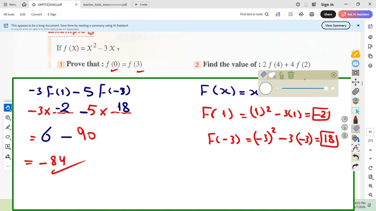 2ND PREP - P2 - FUNCTION NOTATION AND LINEAR FUNCTION